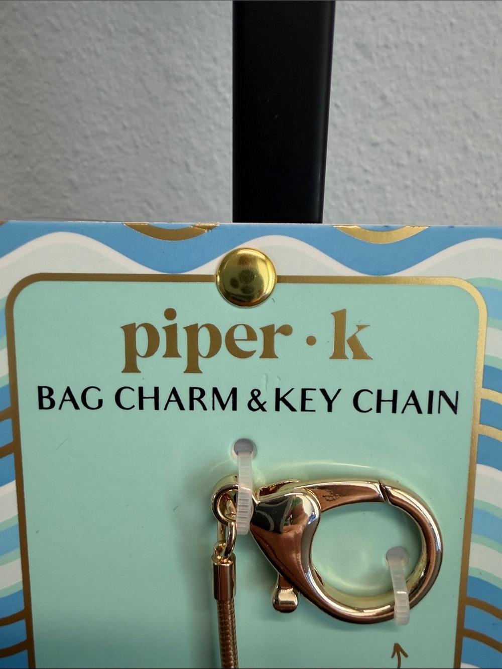 Piper K | Coastal Summer Gold Tone Fish Bag Charm - Picture 2 of 6